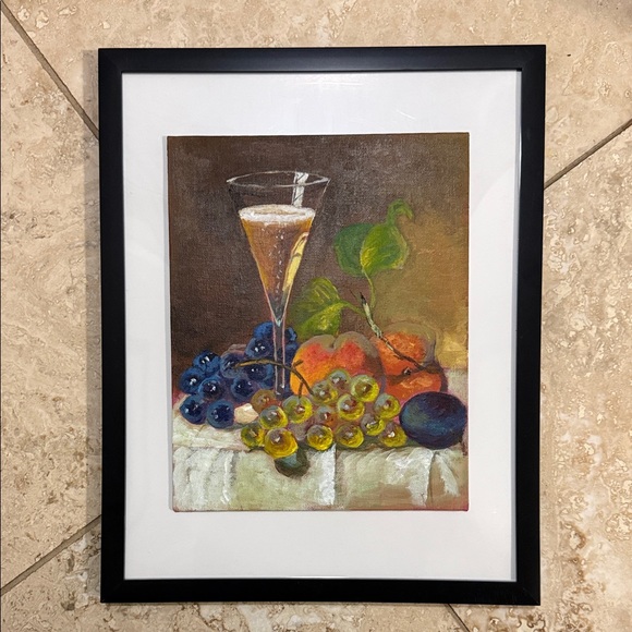 Vibrant Fruit Still Life Painting Acrylic and Oil 8